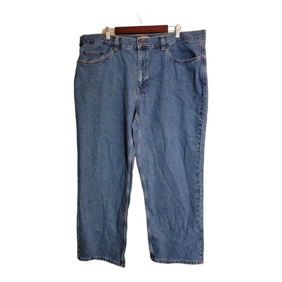 COPY - Blue Mountain Jeans Mens 42x30 Blue Relaxed Outdoor Workwear Denim